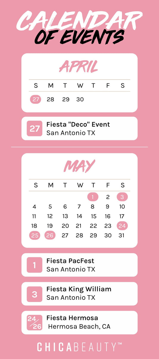 Schedule Of Upcoming April and May Events (2025)!