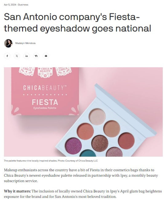 San Antonio company's Fiesta-themed eyeshadow goes national (Axios)