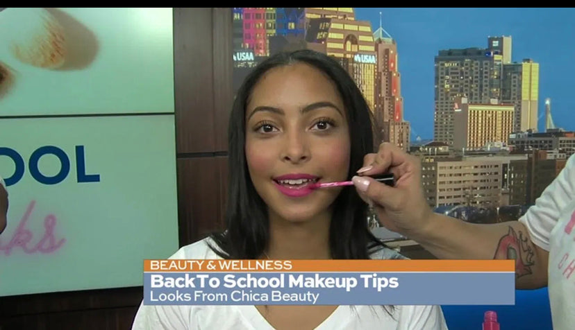 Chica Beauty on the San Antonio Living morning show! Back to School Makeup Tips