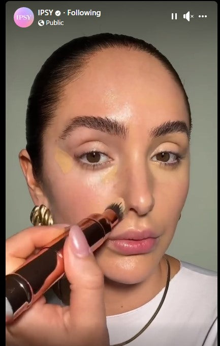 IPSY creates a look with our NEW Dual-Ended Rose Gold Complexion Brush!