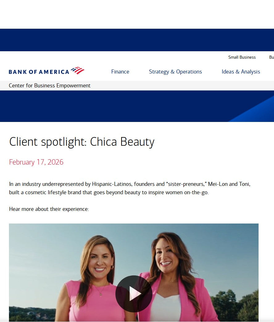 Bank of America Spotlight Featuring Chica Beauty