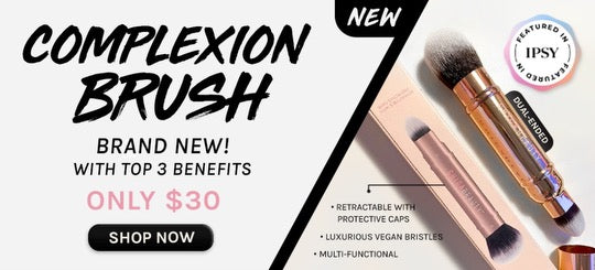 Dual-Ended Complexion Brush (Retractable)