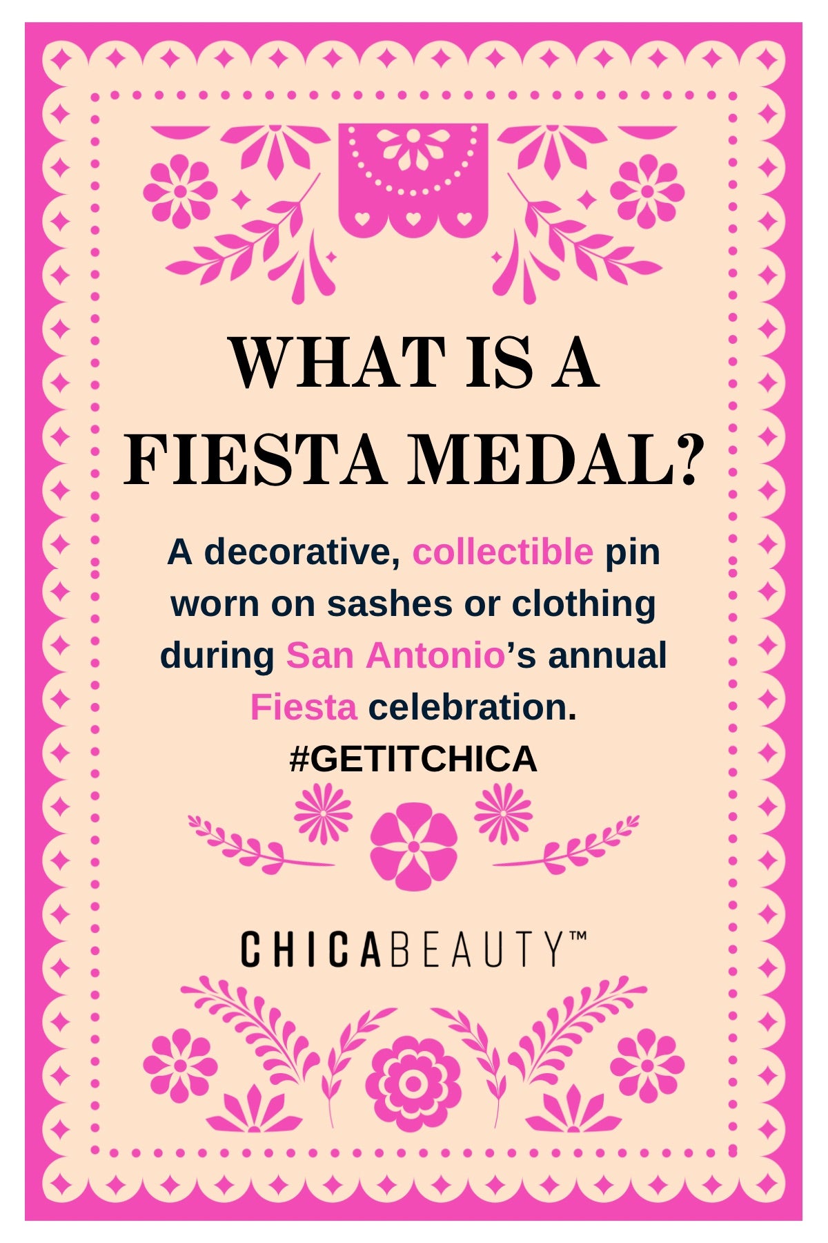 LIMITED EDITION 2026 Chica Beauty Fiesta Medal "LA SIRENA"