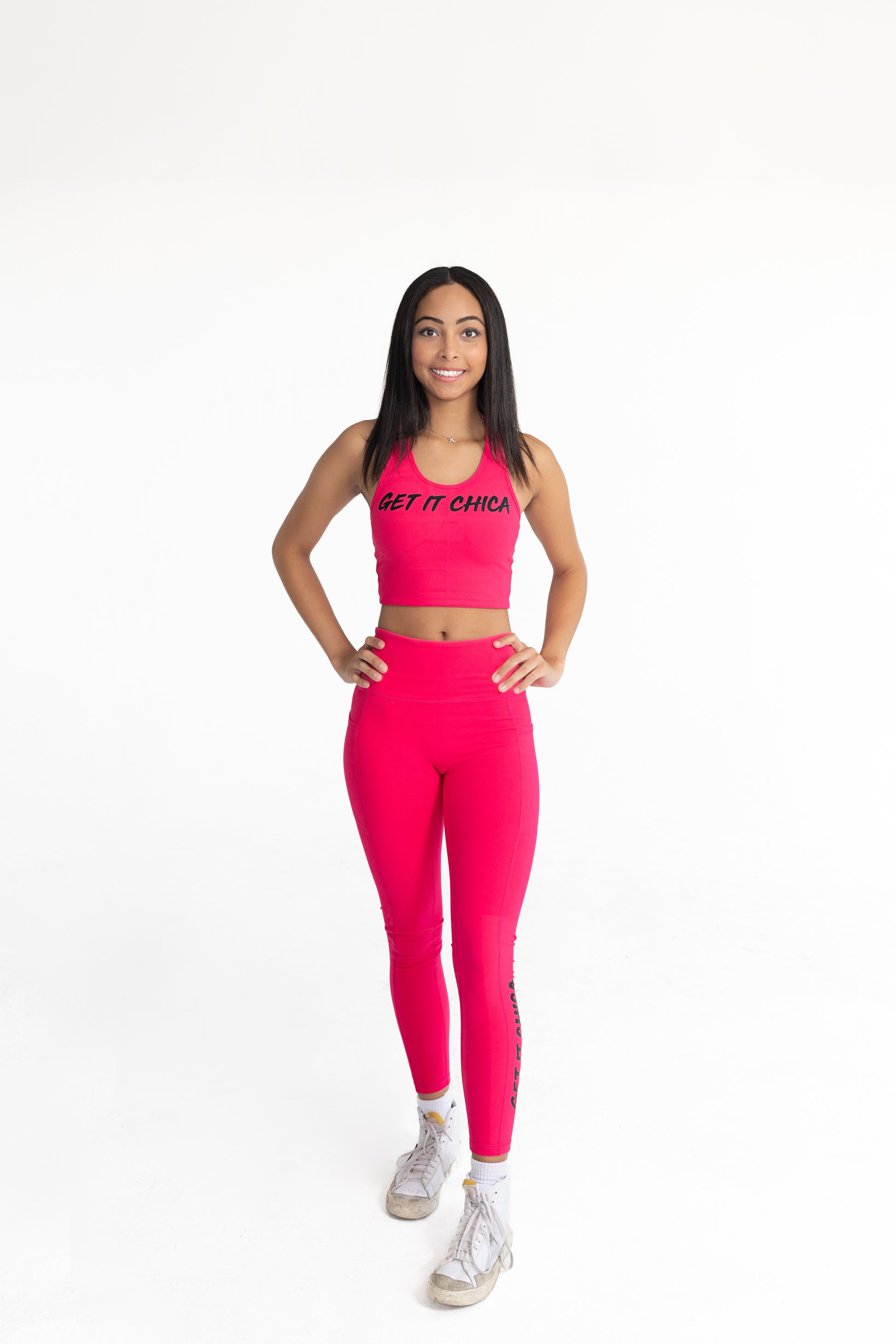 get it chica workout gym top chica beauty pink