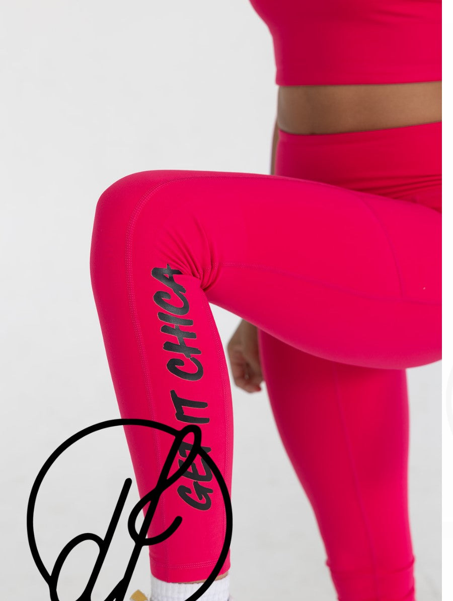 GET IT CHICA Hot Pink Sports leggings